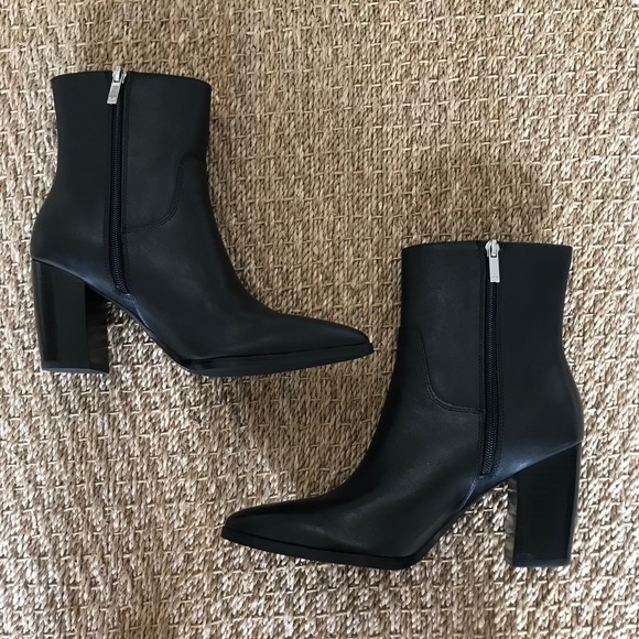 NEW Marc Fisher Giana Leather Pointed Boots 8.5 - Picture 8 of 11